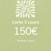 Cours particuliers tournage - Carte de 3 cours