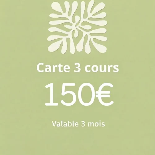 Cours particuliers tournage - Carte de 3 cours