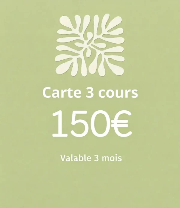 Cours particuliers tournage - Carte de 3 cours