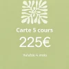 Cours particuliers tournage - Carte de 5 cours