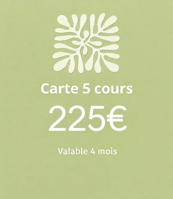 Cours particuliers tournage - Carte de 5 cours